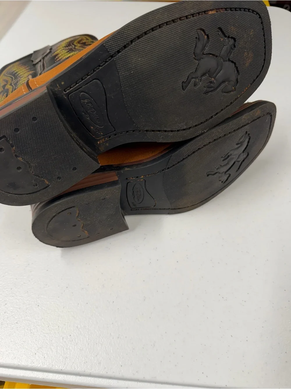 VTG YOUNG MENS JB DILLON COWBOY  SQ TOE BOOTS SIZE 6